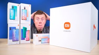 ОГРОМНАЯ посылка XIAOMI со Кучей Смартфонов! Распаковка и Обзор