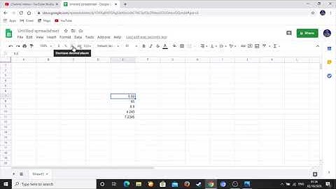 HOW TO USE THE SET DECIMAL FUNCTION IN GOOGLE SPREADSHEET