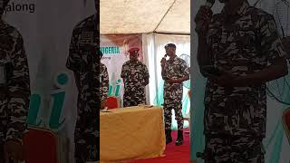 Ramadan lecture from man in uniform CSP Raji Muhammed. 