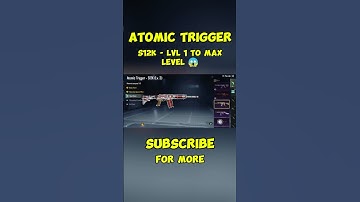 ATOMIC TRIGGER S12K MAX UPGRADE 😱 !!! #shorts #bgmi #gamingshorts #gaming #viralshort