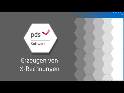 X-Rechnungen aus pds Software erzeugen | Tutorial