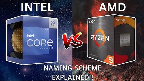 Intel and amd naming scheme Explained