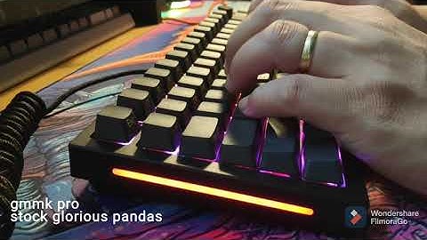 GMMK Pro stock typing sound test | GOAT stabs and Glorious Panda. Worth it?