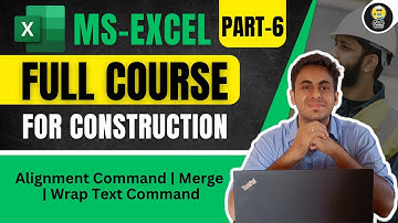 Excel - Uitlijning, samenvoegen en tekstomloop II (deel 6) II Excel-zelfstudie II