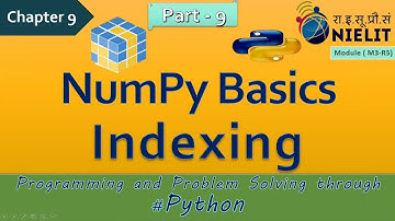 #9 #python #Chapter9 #olevel indexing on NumPy in hindi #indexing #array #knowledgeunleashedbypayal