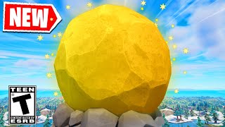 Fortnite added a mythic boulder...
