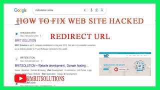 how to fix a hacked website with redirect urls | step-by-step guide