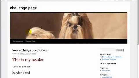 Wordpress Tutorial For Beginners - Changing Header Banner Picture
