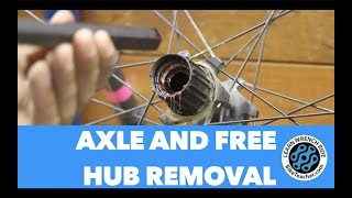 How to remove the axle on a Shimano XT 785 hub with loose ball bearings. #1