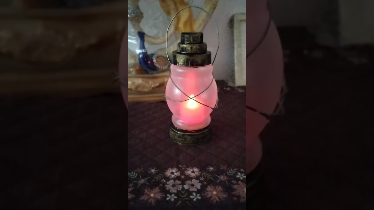 DIY Lantain from Waste Materials #creativity #diy #lamp