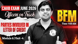 CAIIB June 2026 | CAIIB BFM Module A | Parties Involved in Letter of Credit | by Akhilesh Sir