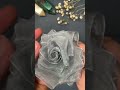 Creating Rose Flower from Ribbon #fyp #DIY #shorts
