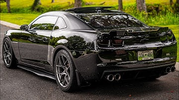 Custom 4 inch Quad tips axle back for 5th Gen Camaro SS