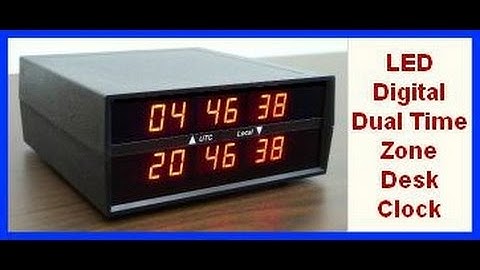 CK-2 Dual Timezone Clock : Electronics USA
