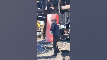 Forging giant cylinders | Amazing heavy duty forge video #forgings #forgingprocess #machine