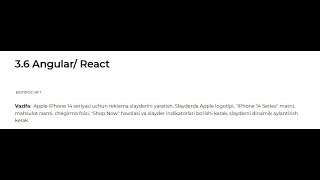 Intership Frontend 3.5-6 Angular/React