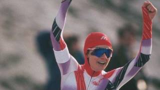 Bonnie Blair defends her Olympic 500m title - Albertville 1992