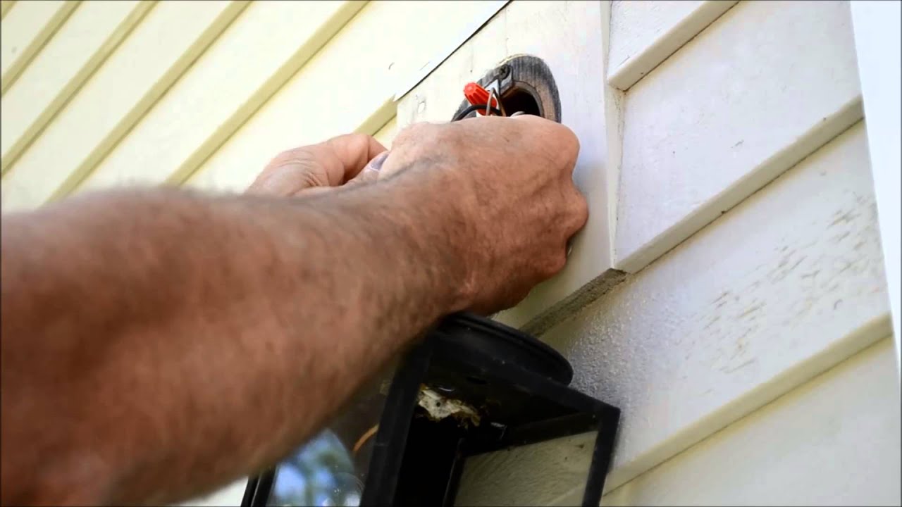 How To Remove Exterior Light Fixture Video Youtube