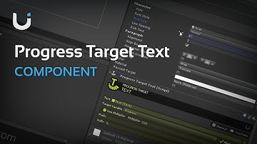 Progress Target Text - Component - DoozyUI - UI Management System for Unity