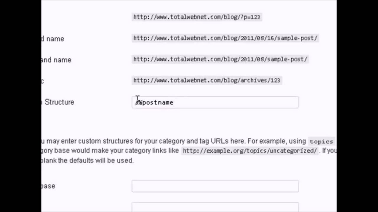 How to Change Your Permalinks Structure