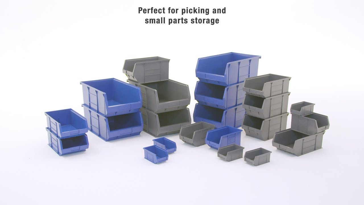 BiGDUG Essentials Plastic Parts Bins