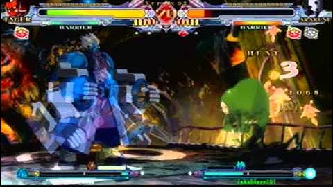 Blazeblue Continuum Shift Im_The_Boss (Tager) Vs Jakeblaze101 (Arakune)