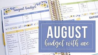 August Budget With Me - How I Set up My Monthly Budget From Start to Finish