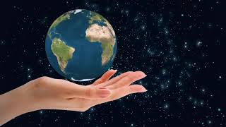 Футаж  Земля на ладони 🌍 Background Globe in hands