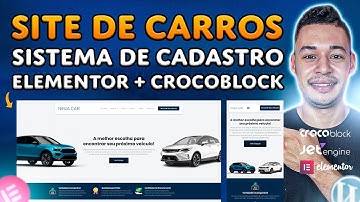 Como Criar SITE VEÍCULOS Com CADASTROS e Filtros ELEMENTOR e JET ENGINE (CROCOBLOCK)