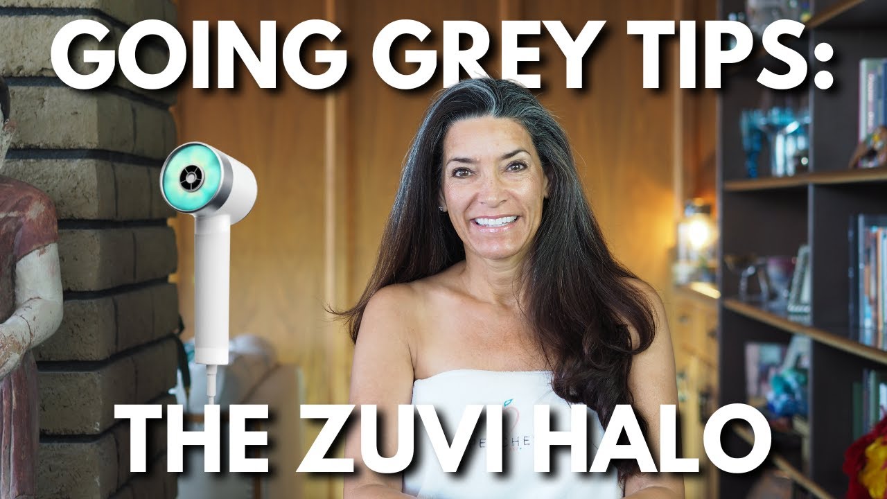 The Zuvi Halo Hair Dryer Review Going Grey Styling Tips YouTube