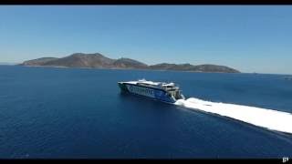 HIGHSPEED 4  Hellenic Seaways  arrival  at Koufonisi Island