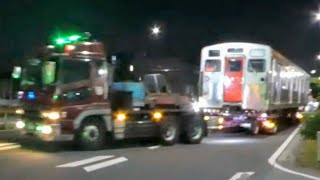 【大迫力】相鉄7000系クハ7703 廃車体陸送【R246厚木市内】