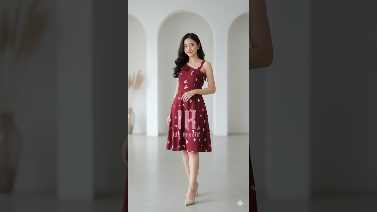 Elegant Brown Batik Dress | Modern Ethnic Style Lookbook