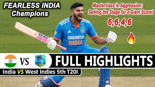 India Vs West Indies 5th T20 Match Full Highlights 2026 | Ind Vs WI Highlights