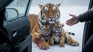 Woman Opens Her Door to a Dying Tiger Family — What Happened Next No One Expected