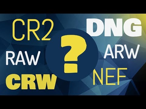 Arquivo RAW, DNG, CRW, CR2, NEF, ARW - Porque tantos formatos?