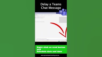 Delay your chat message in MS Teams