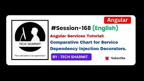 Comparative Chart for Service DI Decorators in Angular | Angular Tutorial in English (Session-168)