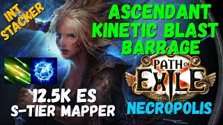 POE 3.24 S-Tier Mapper Ascendant Kinetic Blast   Barrage Build, Intelligence Stacker, 12k ES