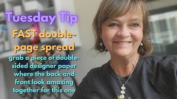 Tip Tuesday: Fast Double Page Scrapbook layout