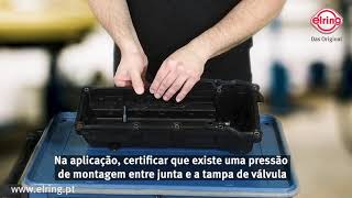 Elring Brasil - Aplicação junta de tampa de válvula 122.996 Ford Zetec Rocam