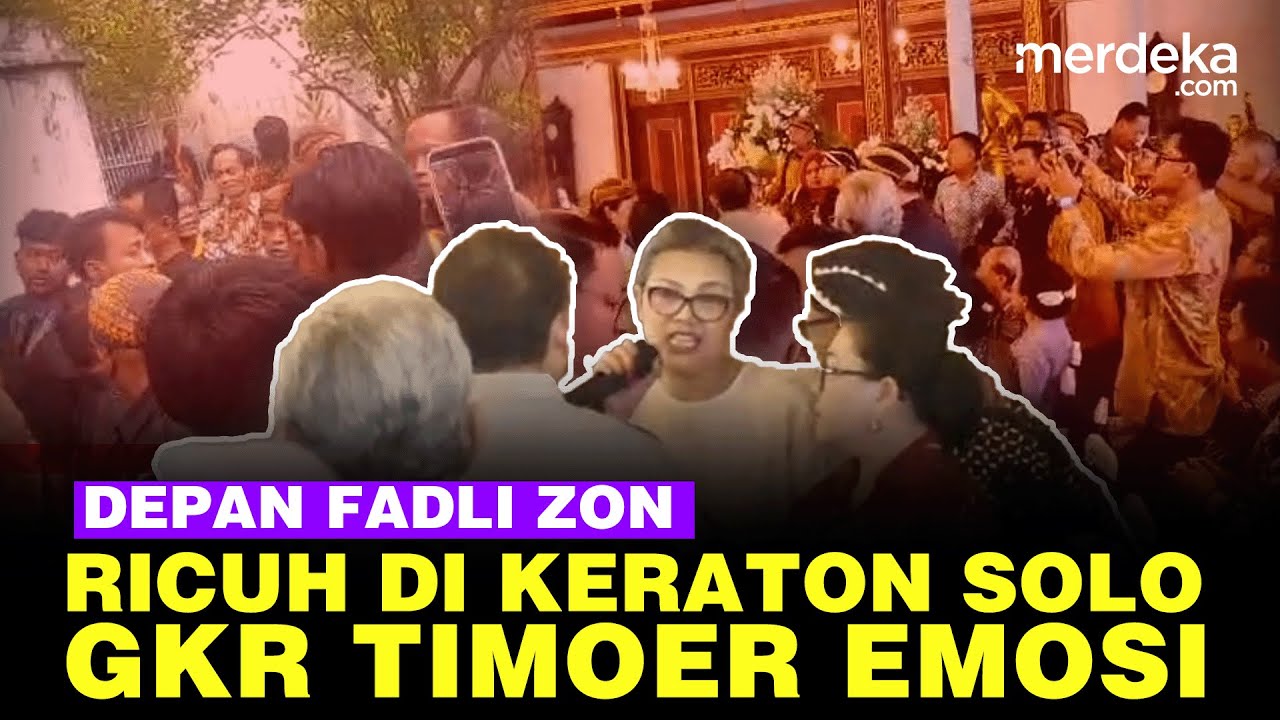 [Full] Kericuhan Terjadi saat Fadli Zon Serahkan SK di Keraton Solo, GKR Timoer Rebut Mikrofon