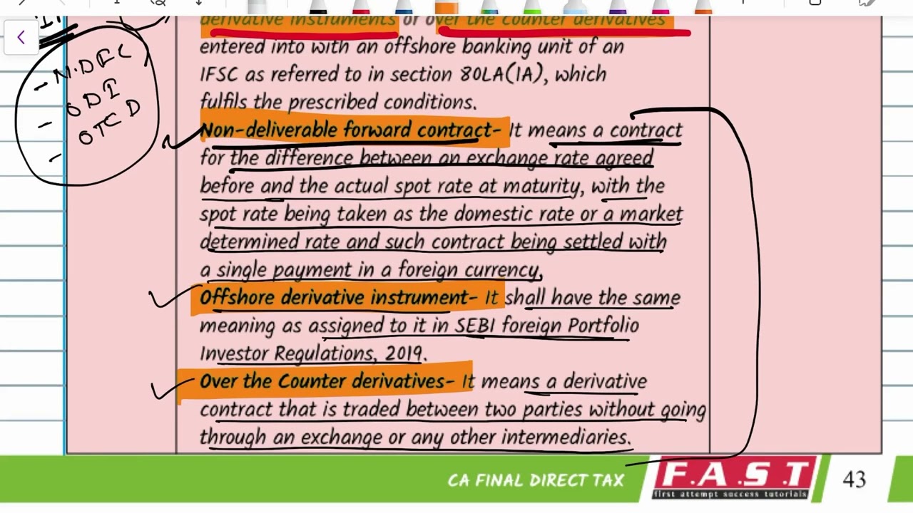 CA FINAL - DIRECT TAX Sec.10 Part-1 (Sec.10(4)/(4C)/(4E)/(4F)/(4G))