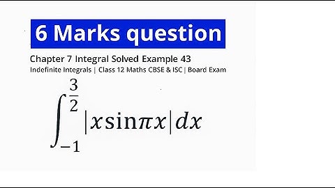 Class 12 Maths Definite Integral Example 43 | Chapter 7 | CBSE ISC Board 2026 | RC Mathematics