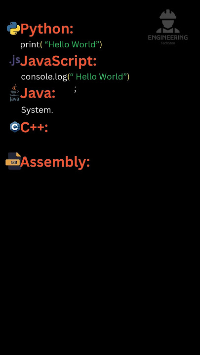Programming languages comparison #foryou #python #javascript #java #assembly