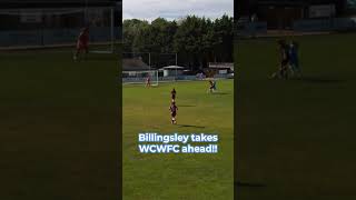 TOP BINS to lead the first half!!! 🥅🎯 #womensfootball #goals