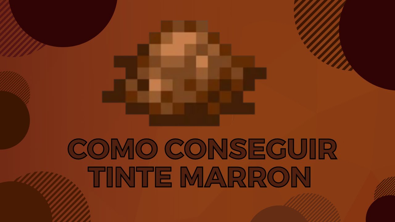 !COMO Conseguir!🟫 TINTE Marrón 🟤en Minecraft en 2022 - YouTube