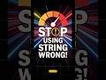 String vs StringBuilder vs StringBuffer 🔥🚀 #java #strings #stringbuffer #stringbuilder #shorts