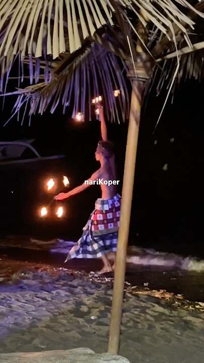 Funky #bali #fun #dance #fire #firedance #nice  #lovina #funny #travel #restaurant #night #light