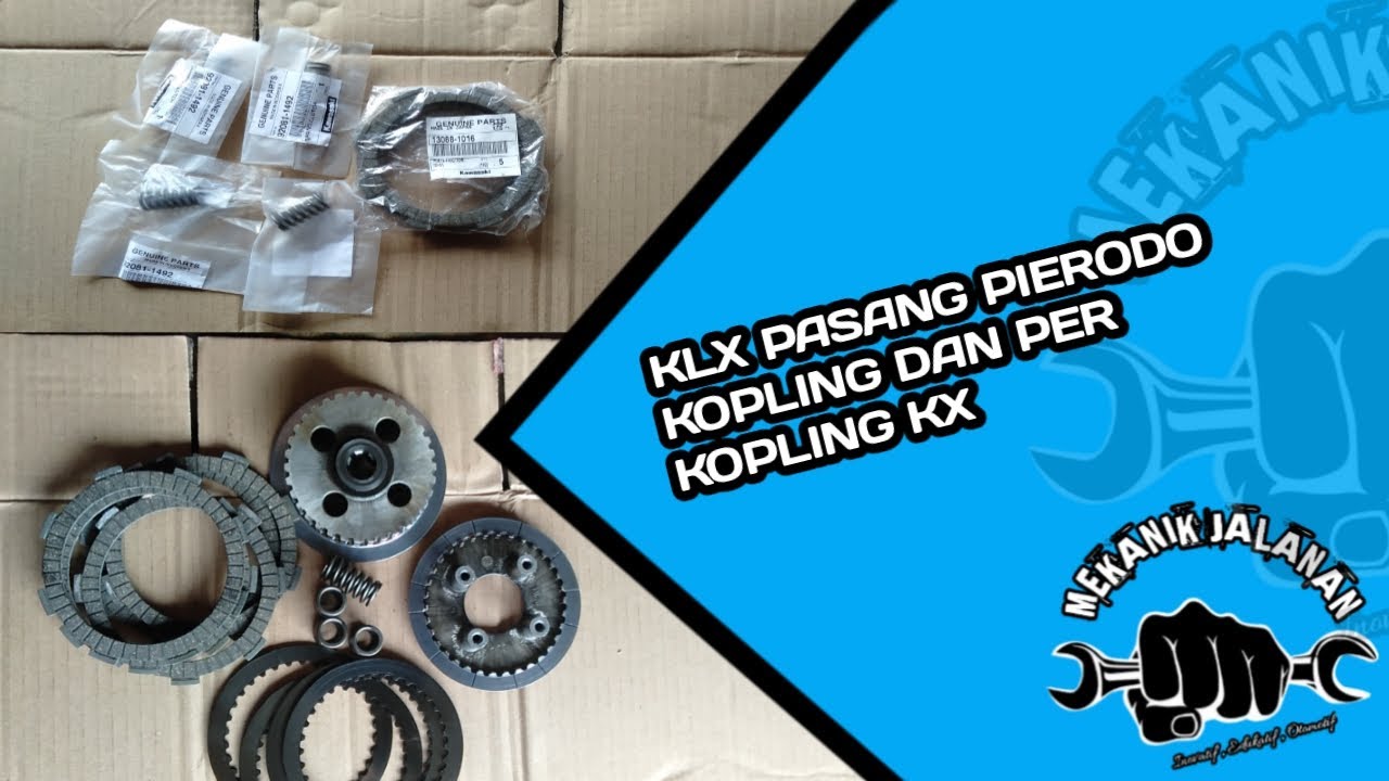 Motor klx 150 pasang kampas kopling dan per kopling motor